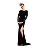 Johnathan Kayne Womens 401 Black Synthetic  Prom Dresses