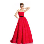 Johnathan Kayne Womens 408 Fuchsia Chiffon  Prom Dresses