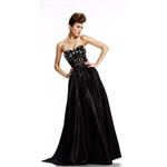 Johnathan Kayne Womens 416 Black Synthetic  Prom Dresses