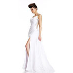 Johnathan Kayne Womens 455 White Synthetic  Prom Dresses