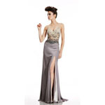 Johnathan Kayne Womens 456 Gunmetal Synthetic  Prom Dresses