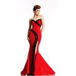 Johnathan Kayne Womens 489 Red Synthetic  Prom Dresses