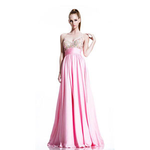 Johnathan Kayne Womens 500 PetalPink Chiffon  Prom Dresses