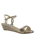 Dyeables Womens Mallory Nude Metalllic Sandals Prom and Evening Shoes
