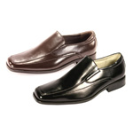 Giorgio Venturi Mens 4940 Brown Leather Slip On Dress Shoes