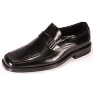 Giorgio Venturi Mens 4942 Black Leather Slip On Dress Shoes