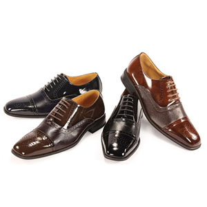 Giorgio Venturi Mens 5925 Navy Leather Oxford Dress Shoes