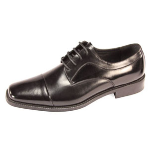 Giorgio Venturi Mens 6215 Black Leather Oxford Dress Shoes