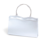 Dyeables Womens 770 White Satin   Wedding Handbags