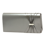 Touch Ups Womens Leona Gun Metal Synthetic   Evening and Prom Handbags