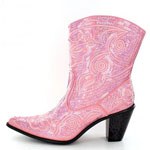 Helens Heart Womens LB-0290-11 Pink Sequin Boots Casual Shoes