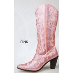 Helens Heart Womens LB-0290-12 Pink Sequin Boots Casual Shoes