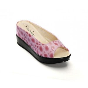 Helens Heart Womens CFW-8127-B7 Pink PU Wedge Casual Shoes