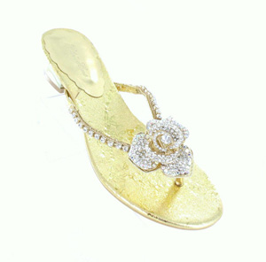 Helens Heart Womens FS-3238-3 Gold Synthetic Sandals Prom and Evening Shoes