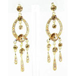 Jewelry by HH Womens JE-X001913 gold/tope Beaded   Earrings Jewelry