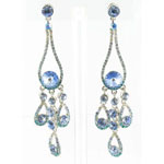Jewelry by HH Womens JE-X002737 aqua Beaded   Earrings Jewelry