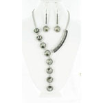 Jewelry by HH Womens NS-H003146 black Beaded   Necklaces Jewelry