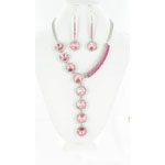 Jewelry by HH Womens NS-H003146 pink Beaded   Necklaces Jewelry