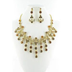 Jewelry by HH Womens NS-H005085 bronze Beaded   Necklaces Jewelry
