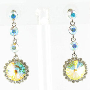 Jewelry by HH Womens JE-X001831 silver Beaded   Earrings Jewelry