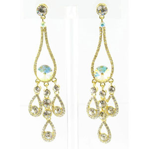 Jewelry by HH Womens JE-X002737 clear Beaded   Earrings Jewelry