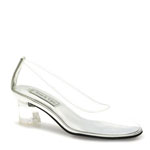 Touch Ups Womens Cinderella Clear Vinyl Pumps Prom and Evening Shoes